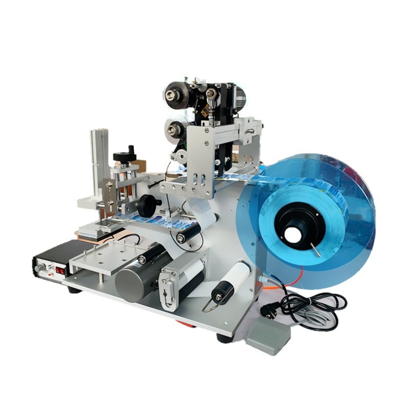 etiketteringsmaskin för platt yta med datumskrivare